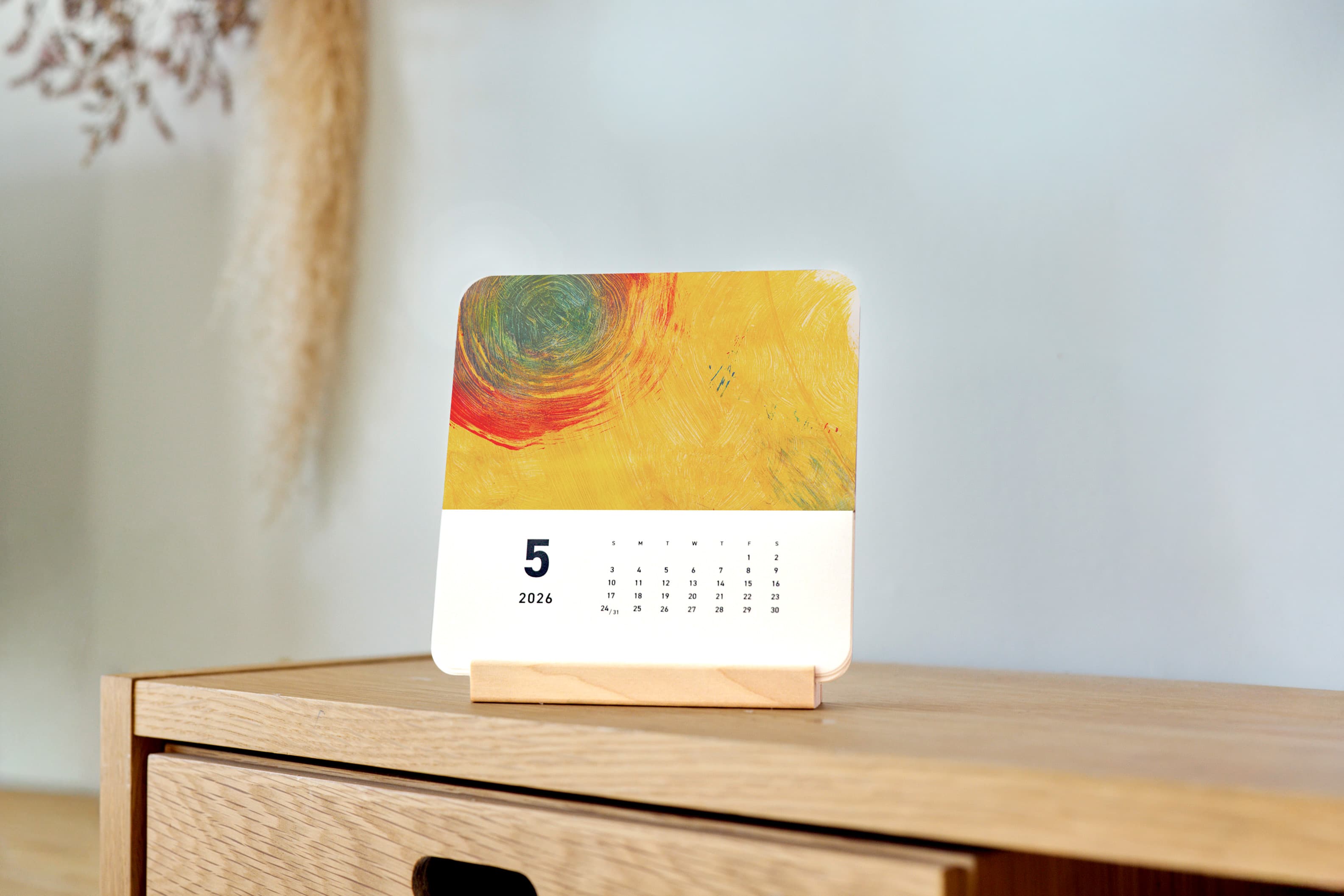 自分の作品集に使うカレンダー