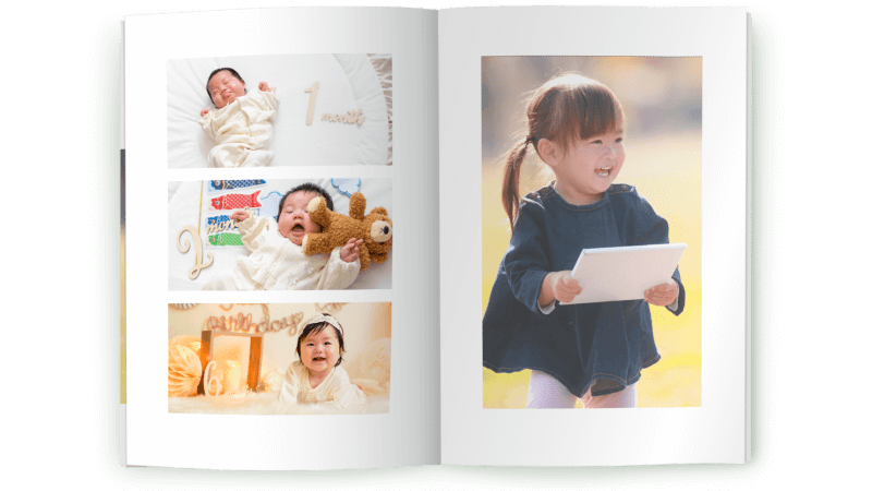 写真縦3枚レイアウト