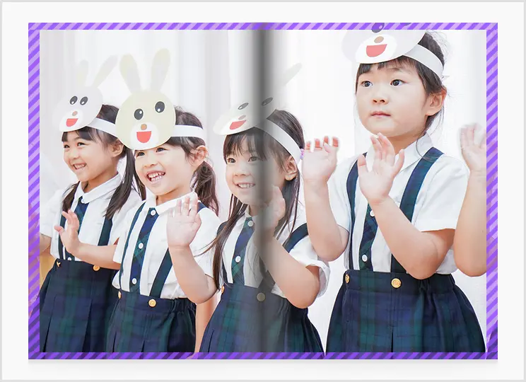 編集中の見開きテンプレート