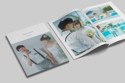 フォトウエディングのアルバム写真